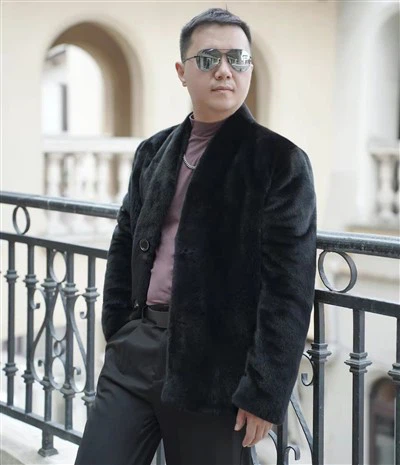 Ανδρικό μπουφάν Blackglama Mink Fur Winter